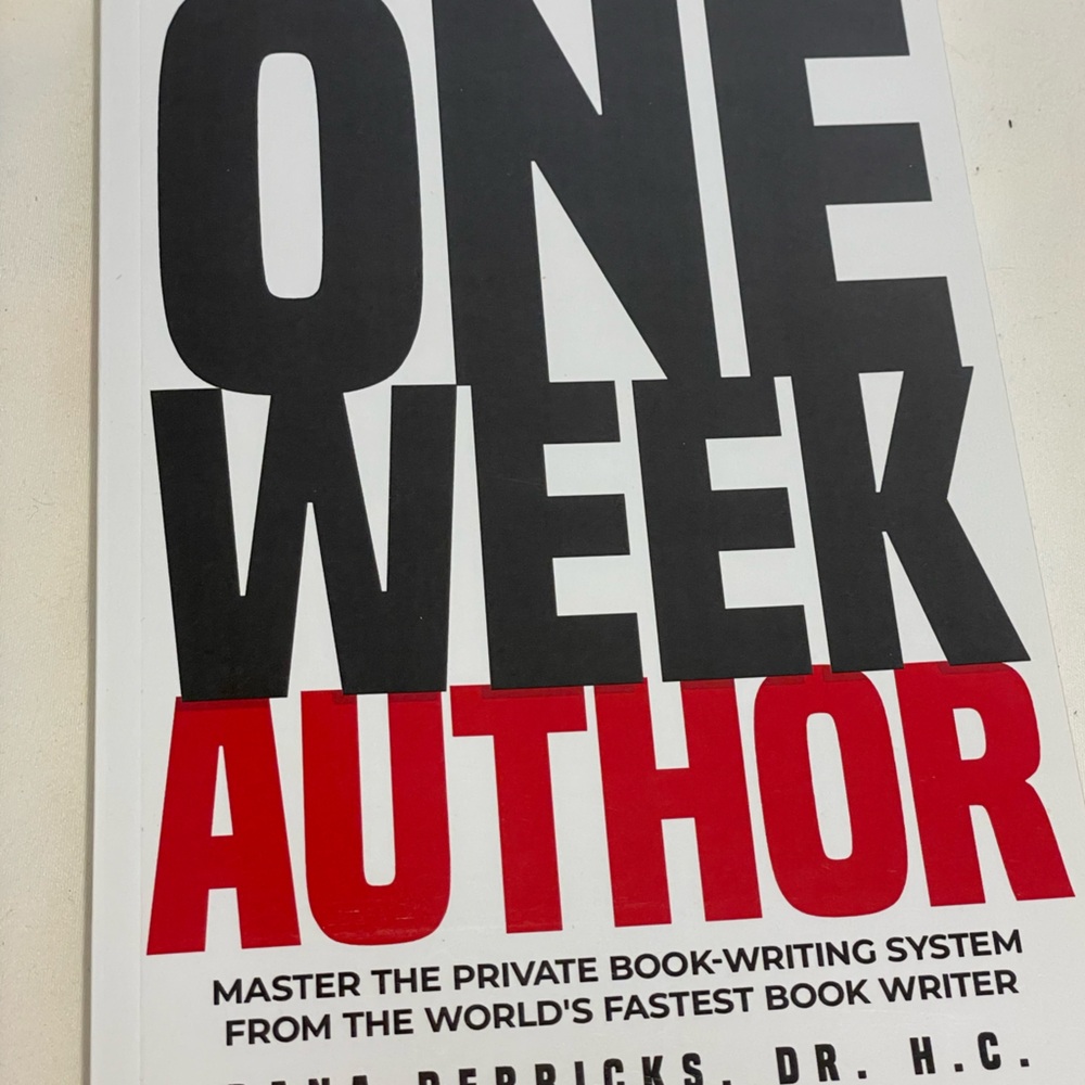 One Week Author book